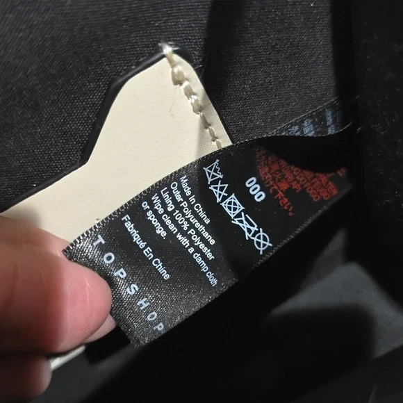 TOPSHOP Capri Buckle Crossbody Bag in Beige, Tortoise Shell Details, Gold Chain - Picture 16 of 16